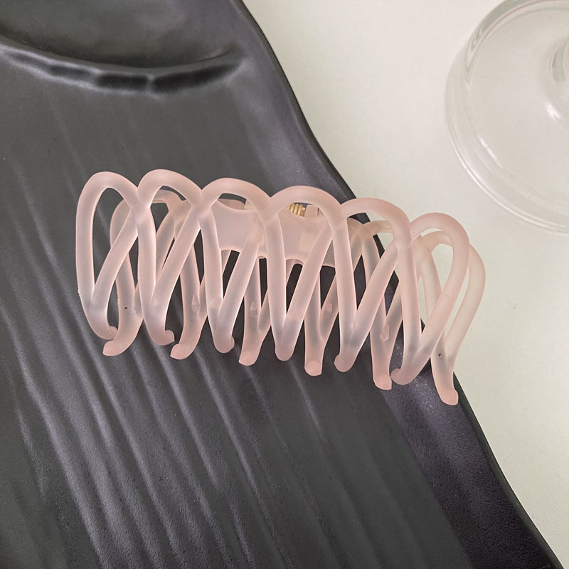 Grab Clip Large Elegant Temperament Frosted Hair Chuck Hair Clip