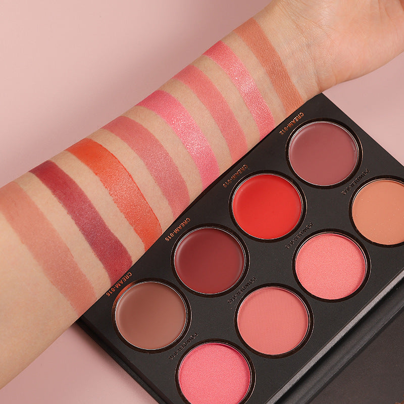 Makeup Eight-color Blush High Disc Brighten Skin Tone - Novair-product name