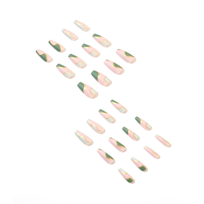 Wear Nail Graffiti Color Matching Fake Nails - Novair-product name