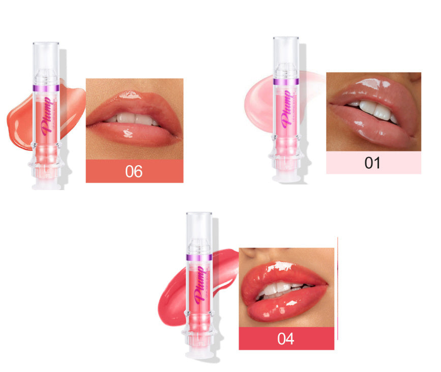 New Tube Lip Rich Lip Color Slightly Spicy Lip Honey Lip Glass Mirror Face Lip Mirror Liquid Lipstick - Novair-product name