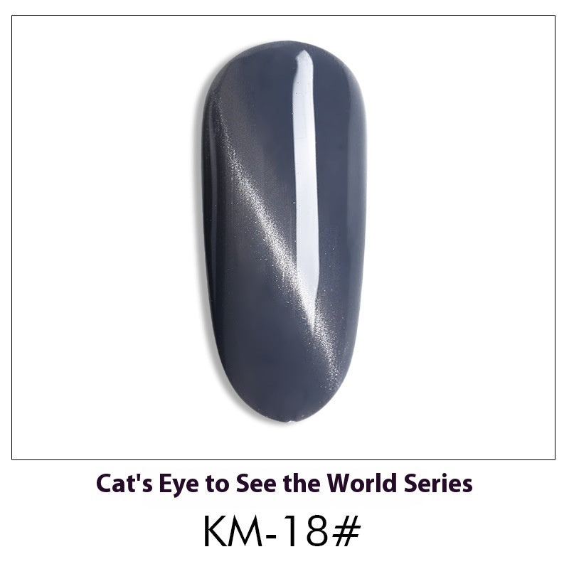 New 36 Colors Suit White Phototherapy Plastic Cat Eye Series Nail Polish Gel - Novair-product name