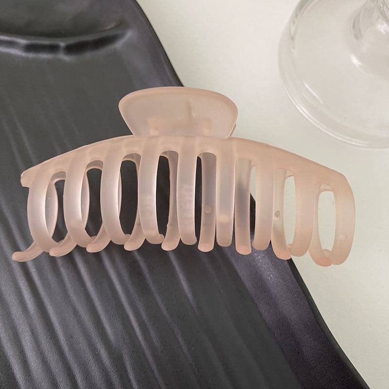 Grab Clip Large Elegant Temperament Frosted Hair Chuck Hair Clip