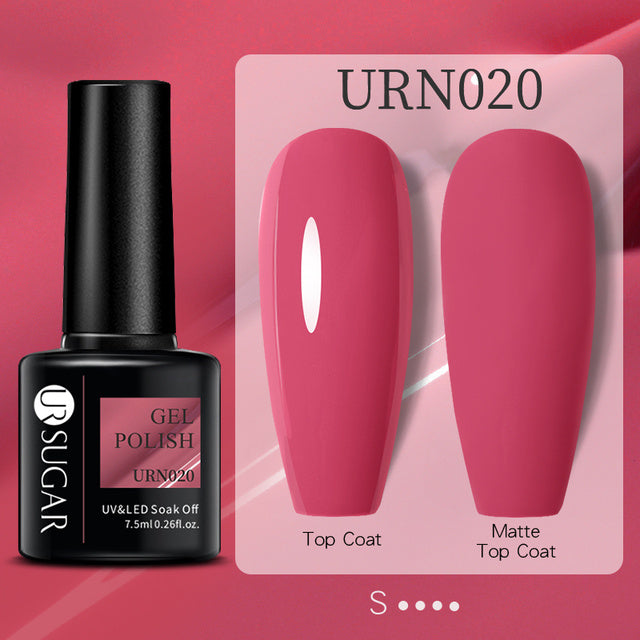 Black White Red Glitter Color Gel Nail Polish Matte - Novair-product name