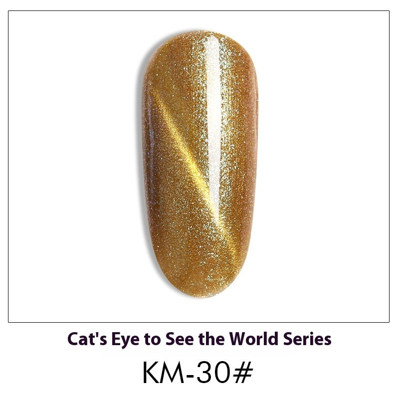 New 36 Colors Suit White Phototherapy Plastic Cat Eye Series Nail Polish Gel - Novair-product name