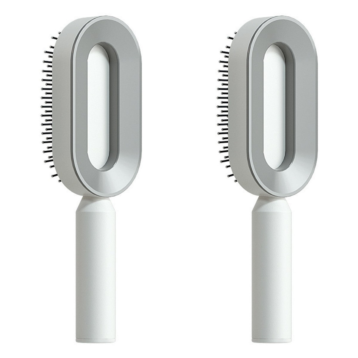 Self Cleaning Hair Brush For Women One-key Cleaning Hair Loss Airbag Massage Scalp Comb Anti-Static Hairbrush - Novair-product name