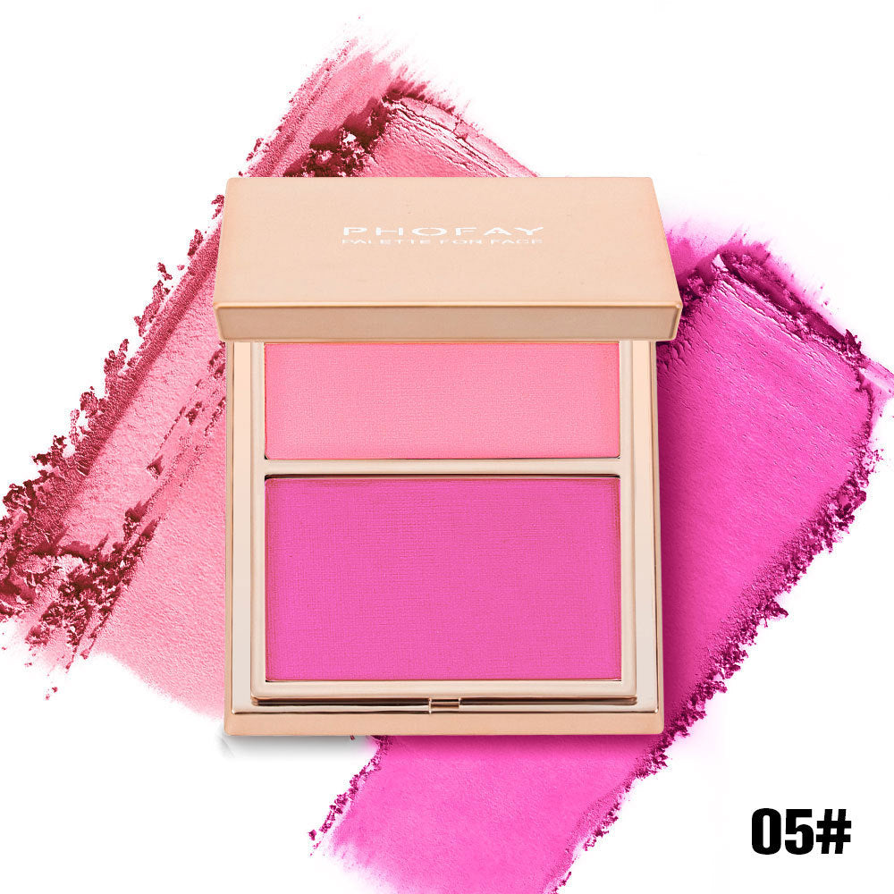 PHOFAY Double-Take Cream & Powder Blush Duo - Novair-product name