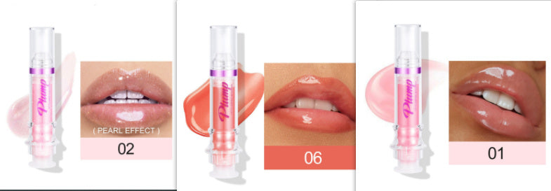 New Tube Lip Rich Lip Color Slightly Spicy Lip Honey Lip Glass Mirror Face Lip Mirror Liquid Lipstick - Novair-product name