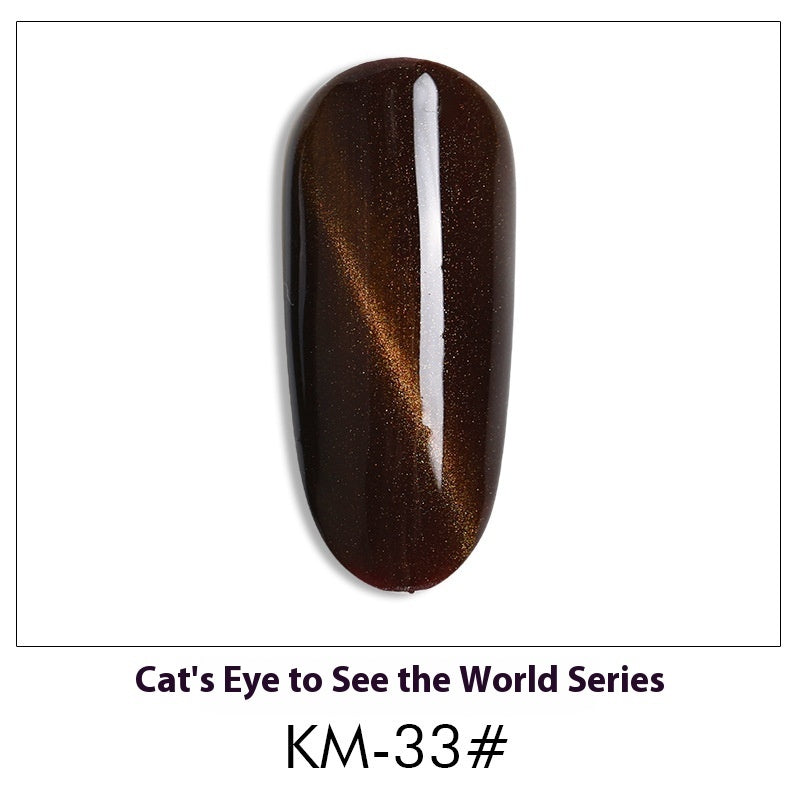 New 36 Colors Suit White Phototherapy Plastic Cat Eye Series Nail Polish Gel - Novair-product name