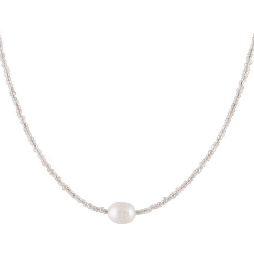 Artistic Vintage Bead Necklace Natural Freshwater Pearl - Novair-product name