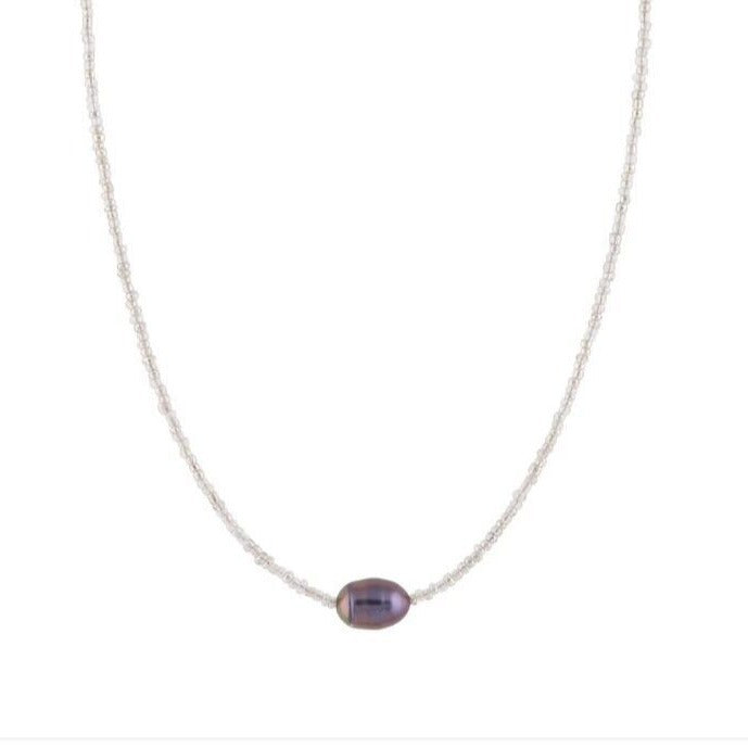 Artistic Vintage Bead Necklace Natural Freshwater Pearl - Novair-product name