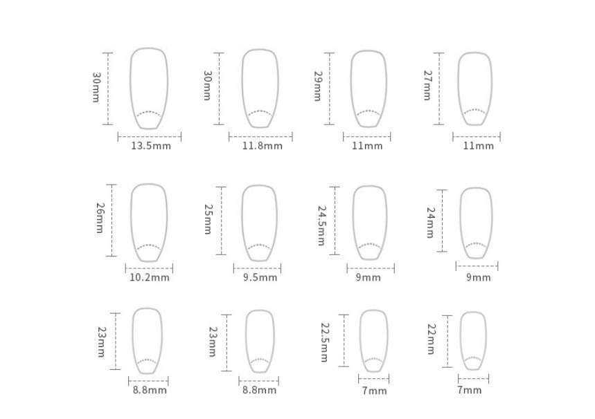 Fake Nails Stars And Moon - Novair-product name