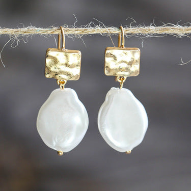 Fashion Simple Temperament Simulation Shaped Pearl Earrings - Novair-product name