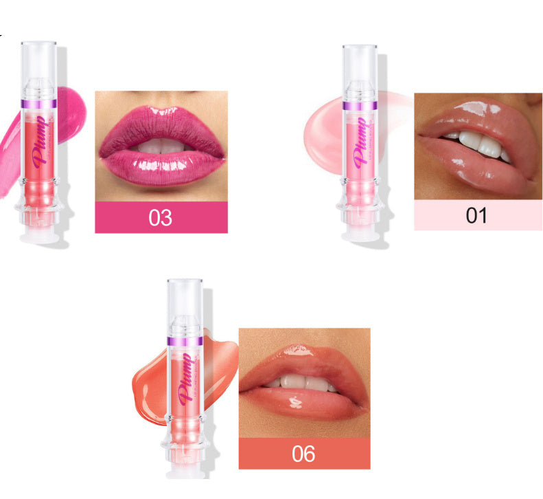New Tube Lip Rich Lip Color Slightly Spicy Lip Honey Lip Glass Mirror Face Lip Mirror Liquid Lipstick - Novair-product name