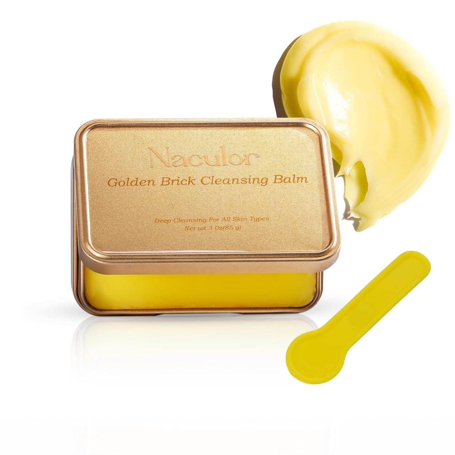 Golden Brick Cleansing Balm - Gentle Makeup Remover For Face Eyes Lips Deep Cleanse Nourishes Sensitive Skin - Novair-product name