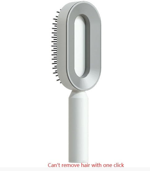 Self Cleaning Hair Brush For Women One-key Cleaning Hair Loss Airbag Massage Scalp Comb Anti-Static Hairbrush - Novair-product name