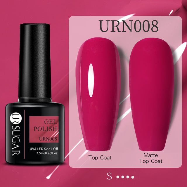 Black White Red Glitter Color Gel Nail Polish Matte - Novair-product name