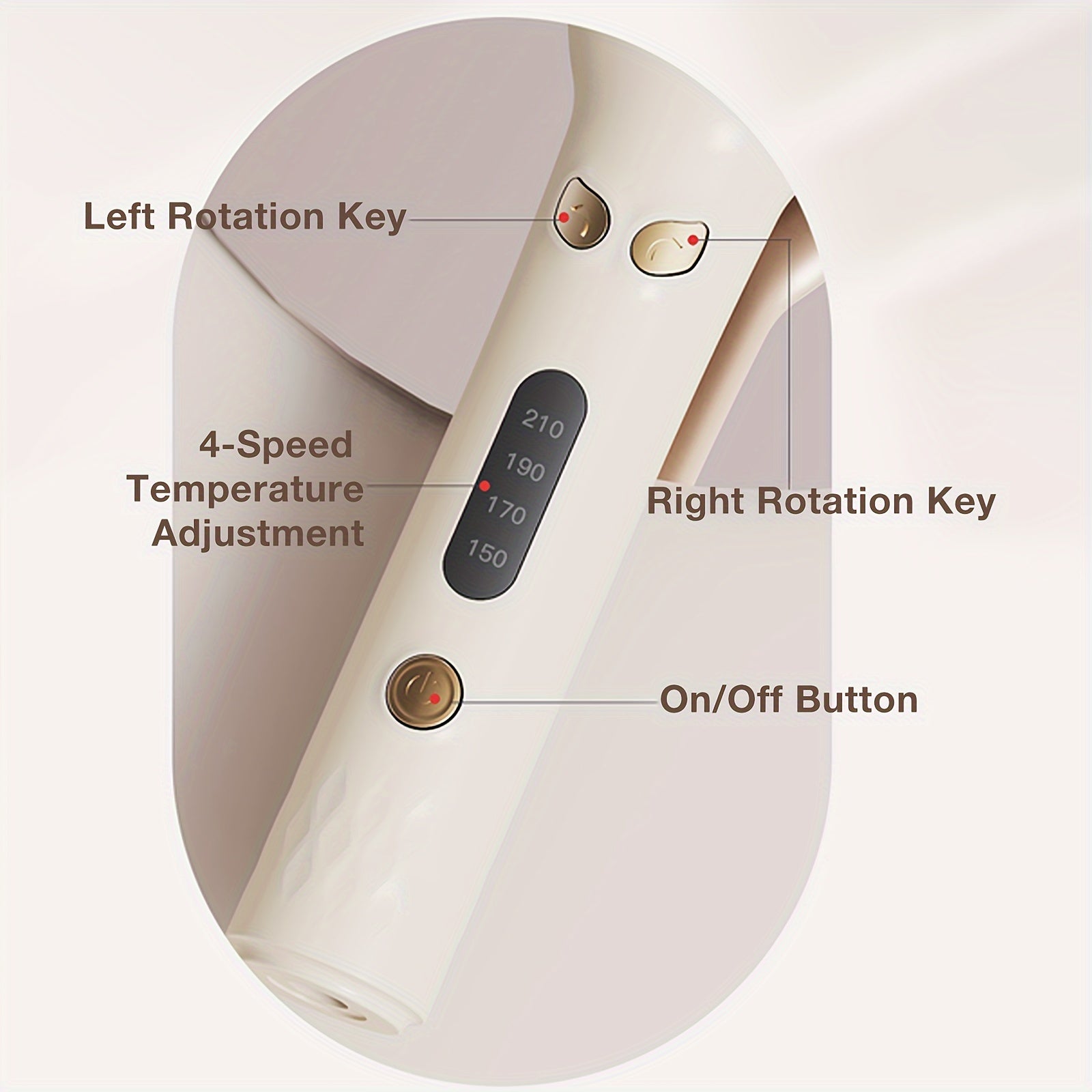 Automatic Hair Curler, 28mm Barrel, 4 Temperature Modes, Negative Ion Generator, Smart Timer And Sensor, Auto Off For Safety - Novair-product name
