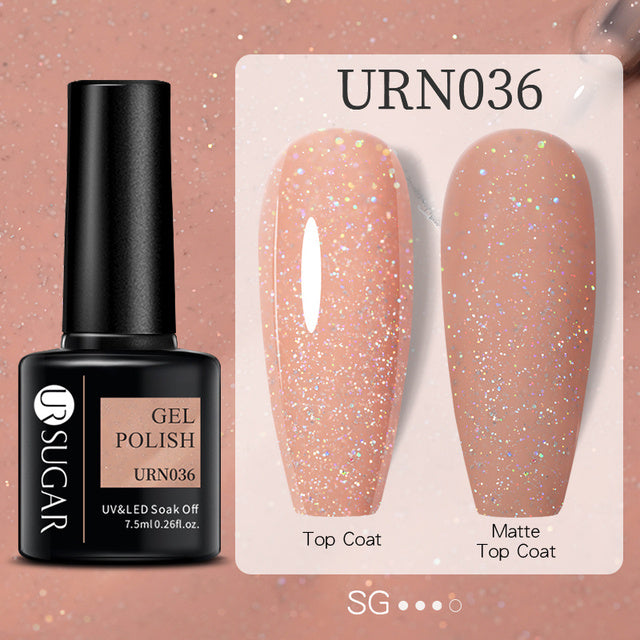 Black White Red Glitter Color Gel Nail Polish Matte - Novair-product name