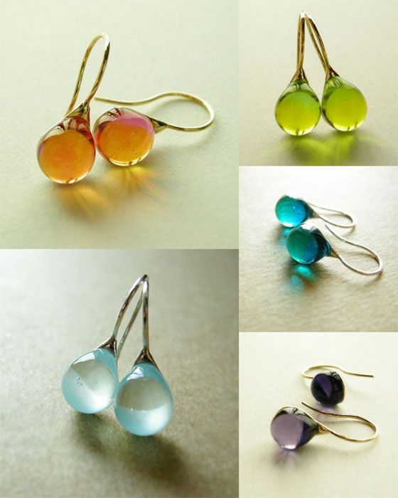 Nine-color Inlaid Cat's Eye Earrings - Novair-product name