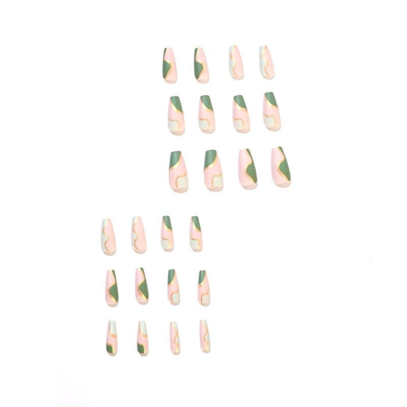 Wear Nail Graffiti Color Matching Fake Nails - Novair-product name